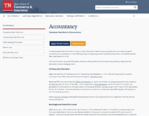 Tennessee State Board of Accountancy