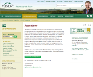 Vermont Board of Public Accountancy