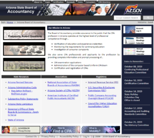 Arizona State Board of Accountancy | EZ-cpe.com