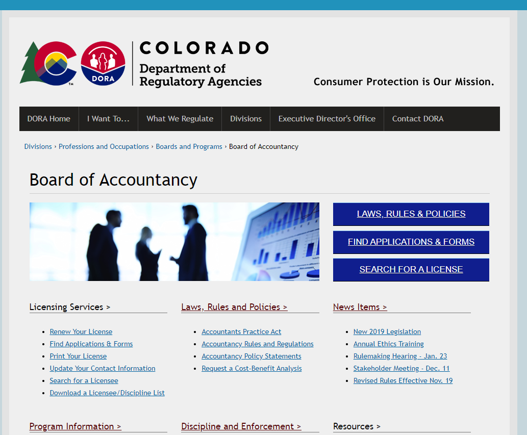 Colorado State Board of Accountancy