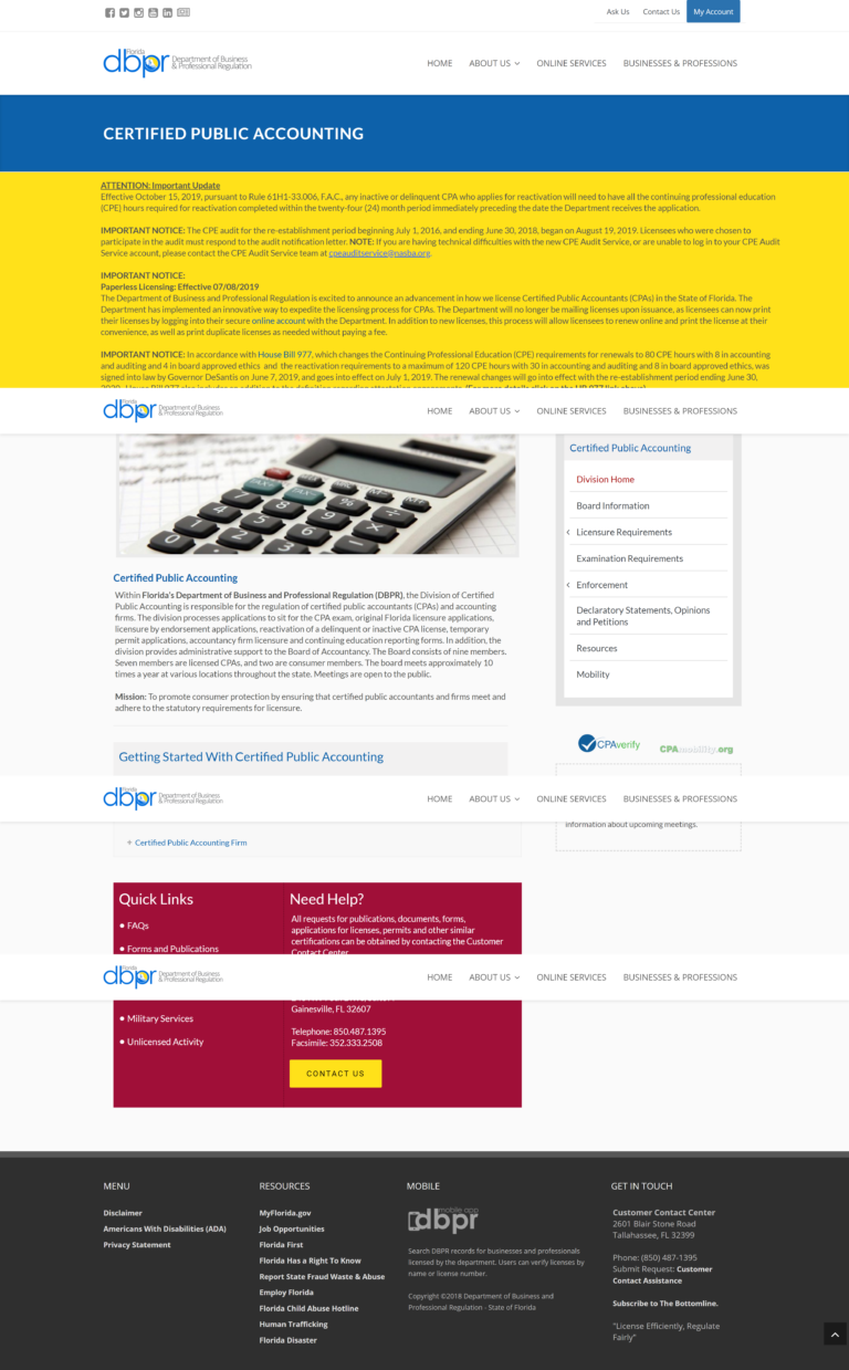 Florida Board of Accountancy