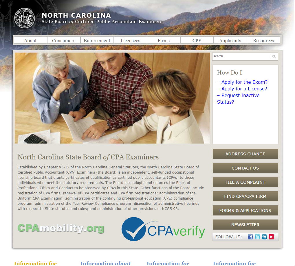 North Carolina State Board of CPA Examiners