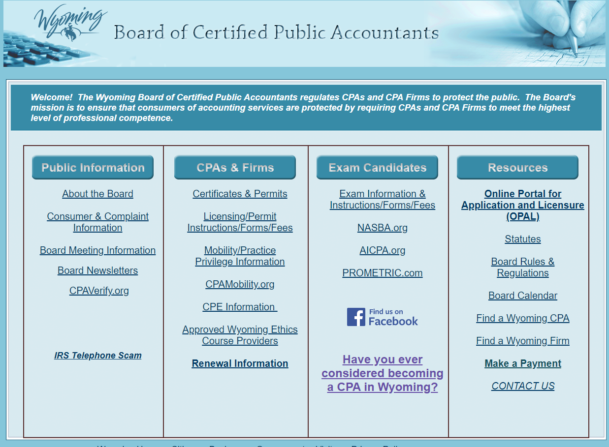 Wyoming Board of Certified Public Accountants